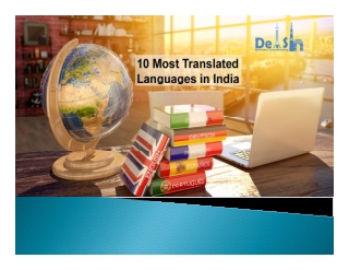 Ten Most Translated Languages in India