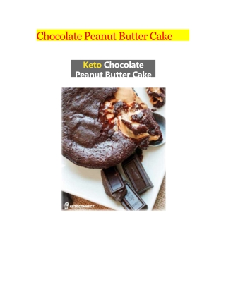 Chocolate Peanut Butter Cake