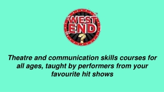 Best Acting School - West End in