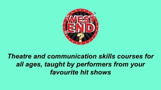 Best Acting School - West End in