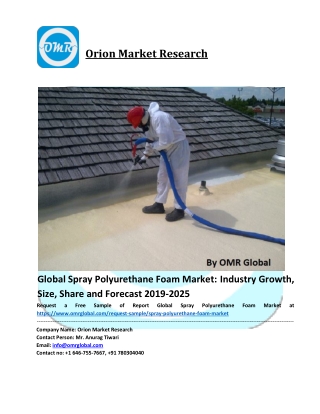 Spray Polyurethane Foam Market: Global Industry Analysis, Size, Share, Growth, Trends and Forecast to 2025