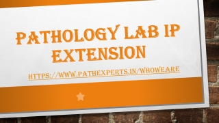 Pathology lab Ip Extension