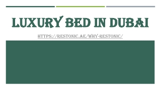 Luxury Bed in Dubai