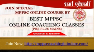 Best MPPSC Coaching in Indore