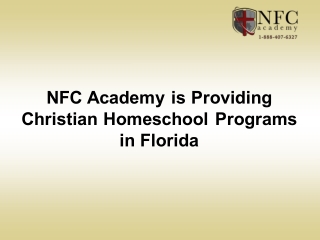 NFC Academy is Providing Christian Homeschool Programs in Florida