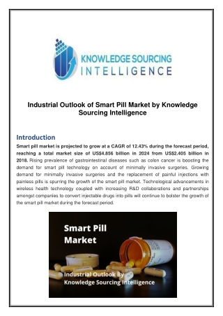 Industrial Outlook of Smart Pill Market by Knowledge Sourcing