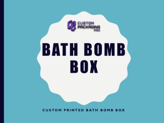 Bath Bomb Boxes