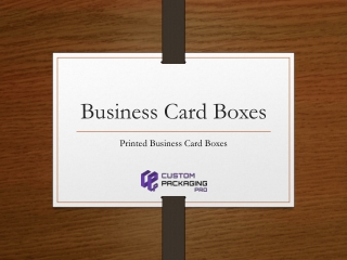 Business Card Boxes