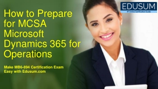 Microsoft MCSA MB6-894 Certification Questions Answers [PDF]