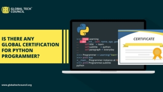 Is there any Global certification for Python Programmer?