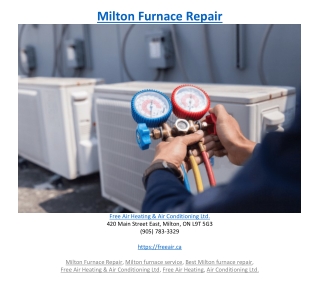Milton Furnace Repair