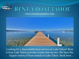 Rent boat in tahoe 