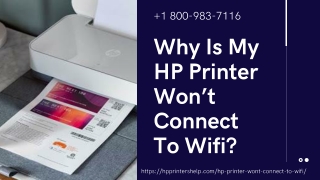 Hp Printer Won’t Connect to WiFi 1-8009837116 Hp Printer Not Working
