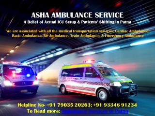 Every time Advancements in Cardiac Care Ambulance Services in Patna | AAS