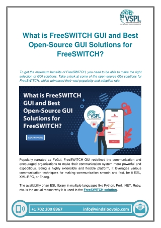 What is FreeSWITCH GUI and Best Open-Source GUI Solutions for FreeSWITCH?