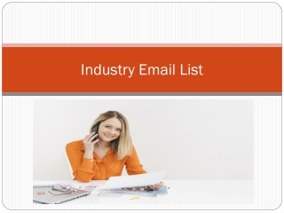 Industry Wise Mailing List | B2B Industry Mailing Address Database