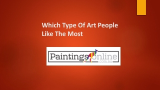 Which Type Of Art People Like The Most