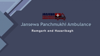 Pick Ambulance Service in Hazaribagh or Ramgarh with Smart ICU Facility