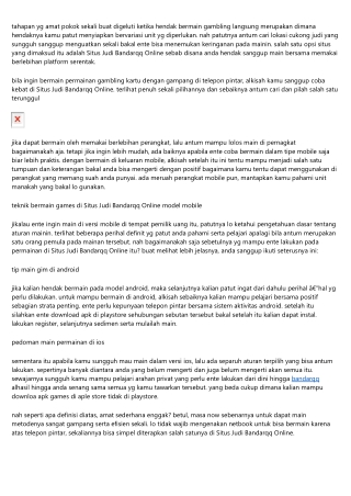 Situs Judi Bandarqq Online, Platform Games Di Ios Serta Android