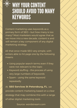 Why Your Content Should Avoid Too Many Keywords