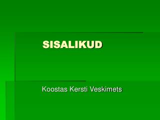 SISALIKUD