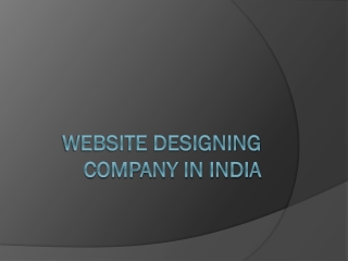 website designing company In India