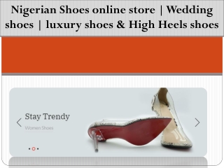 Online shoes nigeria