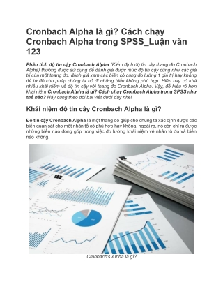 Cronbach Alpha là gì? Cách chạy Cronbach Alpha trong SPSS_ Luận văn 123