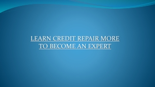 Is it easy to become a credit repair specialist