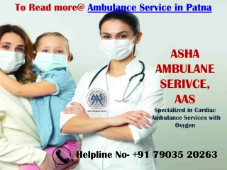 Call & Get now ICU Valuables Ambulance Service in Patna | AAS