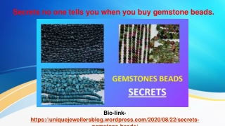Secrets no one tells you when you buy gemstone beads.