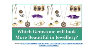 Gemstone looks more beautiful in jewelry