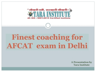 Perfect coaching for AFCAT exam in Delhi