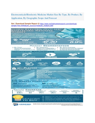 Electroceuticals/Bioelectric Medicine Market Size By Type, By Product, By Application, By Geographic Scope And Forecast