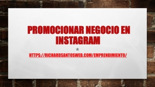 promocionar negocio en Instagram