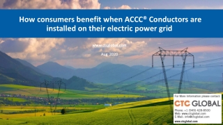 How consumers can benefit when ACCC Conductors are installed on their electric power grid