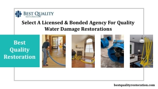 Licensed, Bonded And Certified Services