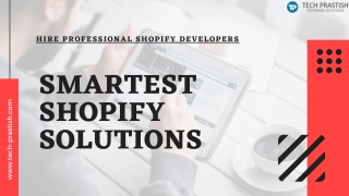 Hire Professional Shopify Development Company In India