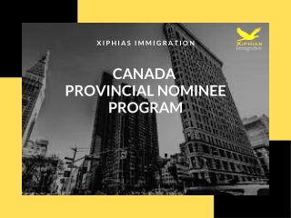 Canada Provincial Nominee Program