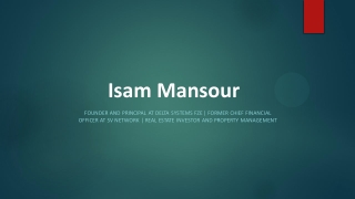 Isam Mansour (Dubai) - Skillful Management Expert