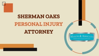 Sherman Oaks Personal Injury Attorney