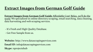 Extract Images from German Golf Guide