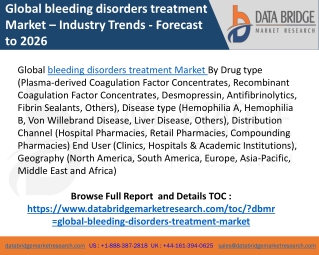 Bleeding disorders treatment market