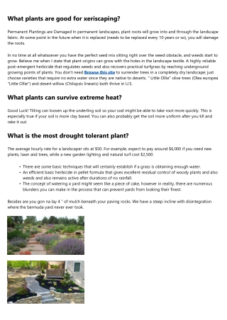 Principles Of Xeriscape Style Landscape