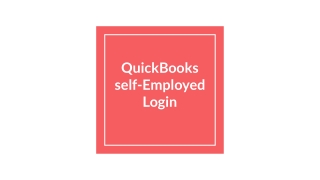 QuickBooks self-Employed login