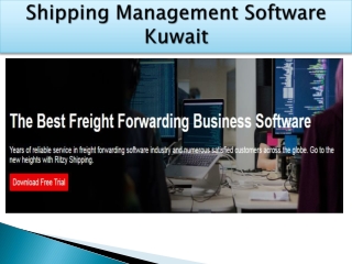 Logistics and Freight Forwarding Software UAE