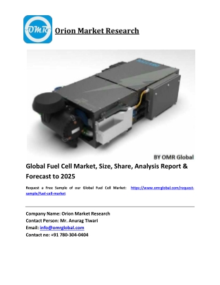 Global Fuel Cell Market Size, Industry Trends, Share and Forecast 2019-2025