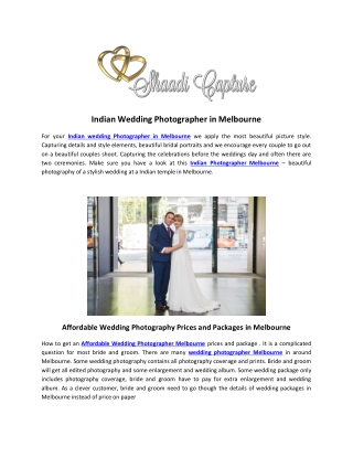 Indian Wedding Photographer in Melbourne