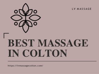 Best Massage in Colton