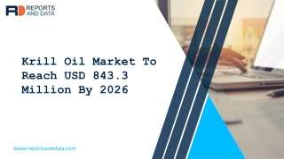 Krill Oil Market Revenue to Decline During Coronavirus Disruption, Stakeholders